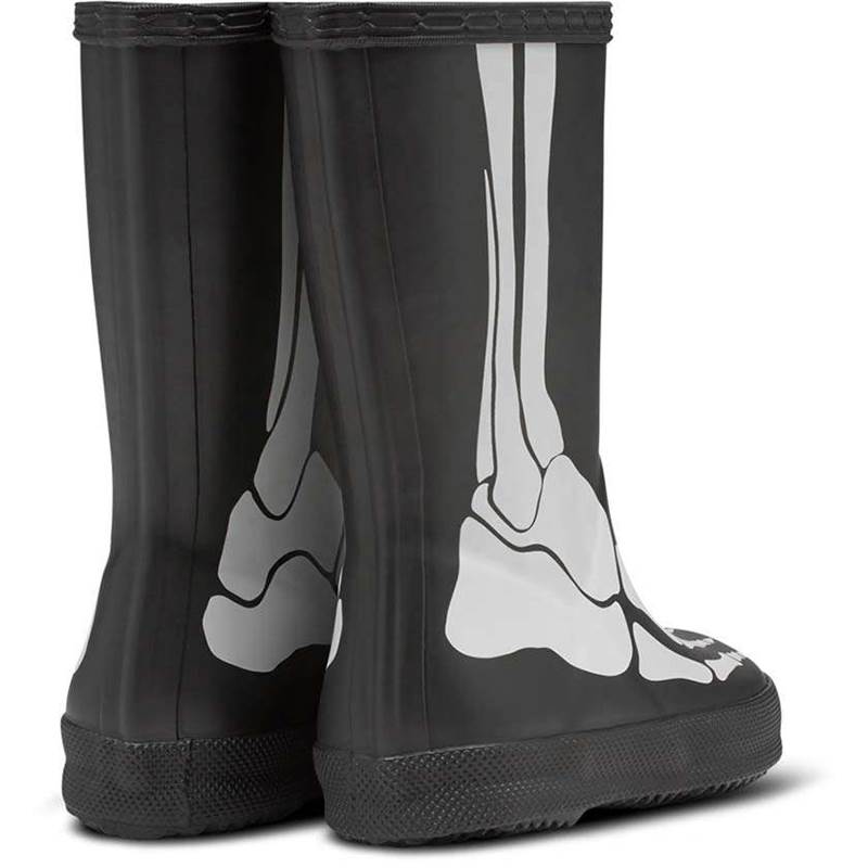 Hunter Kids Skeleton Wellington Boots-2