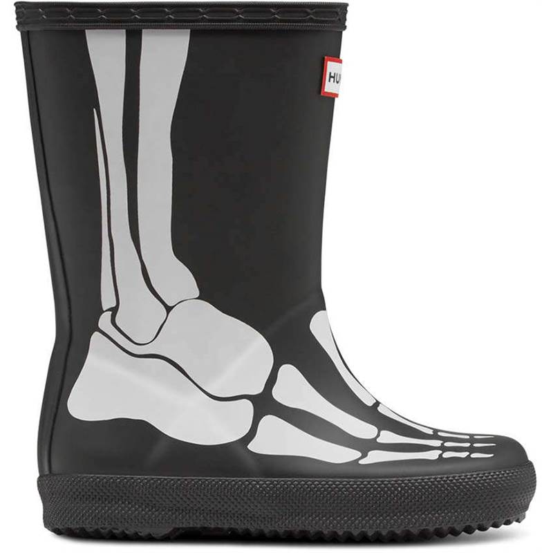 Hunter Kids Skeleton Wellington Boots-3