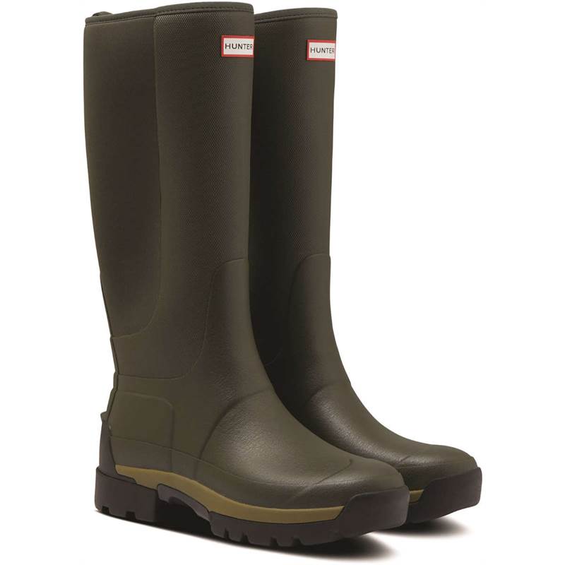 Hunter Mens Balmoral Hybrid Tall Wellington Boots.-1