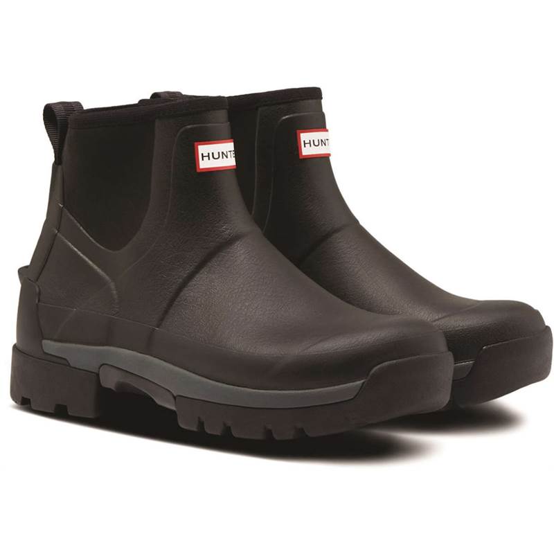 Hunter Mens Balmoral Hybrid Chelsea Wellington Boots-1