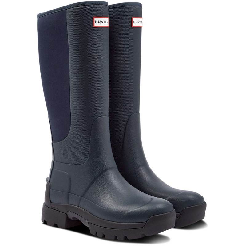 Hunter Womens Balmoral Hybrid Tall Wellington Boots.-1