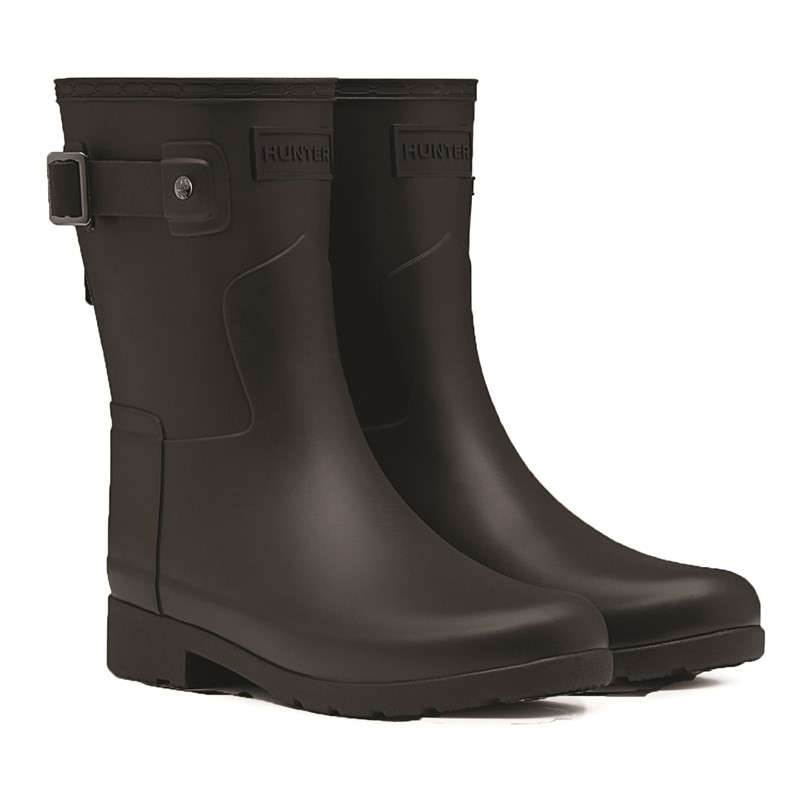 Hunter Womens Refined Slim Fit Short Wellington Boots-1