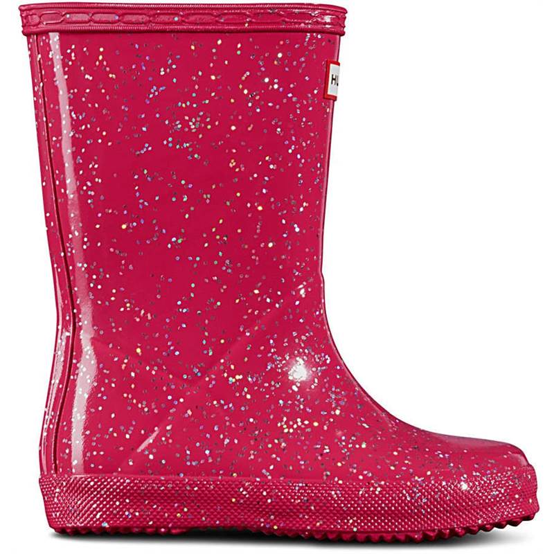 Hunter Kids First Giant Glitter Wellington Boots-3