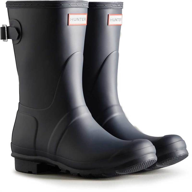 Hunter Womens Short Back Adjustable Wellington Boots-5