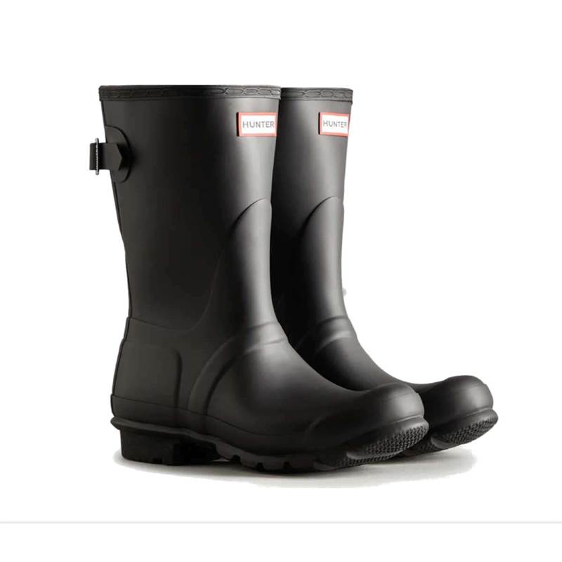 Hunter Womens Short Back Adjustable Wellington Boots-1