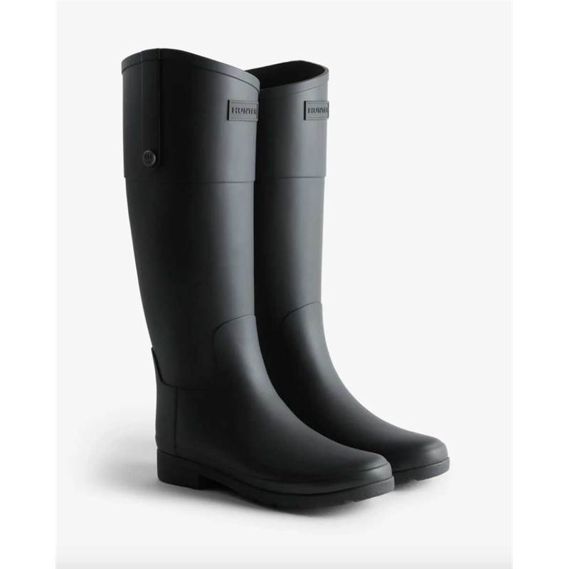Hunter Womens Refined Riding Matte Tall Wellington Boots-1