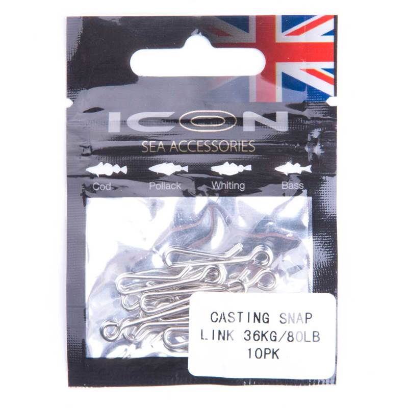 ICON Casting Snap Link 36Kg/80Lb (10Pk)-1