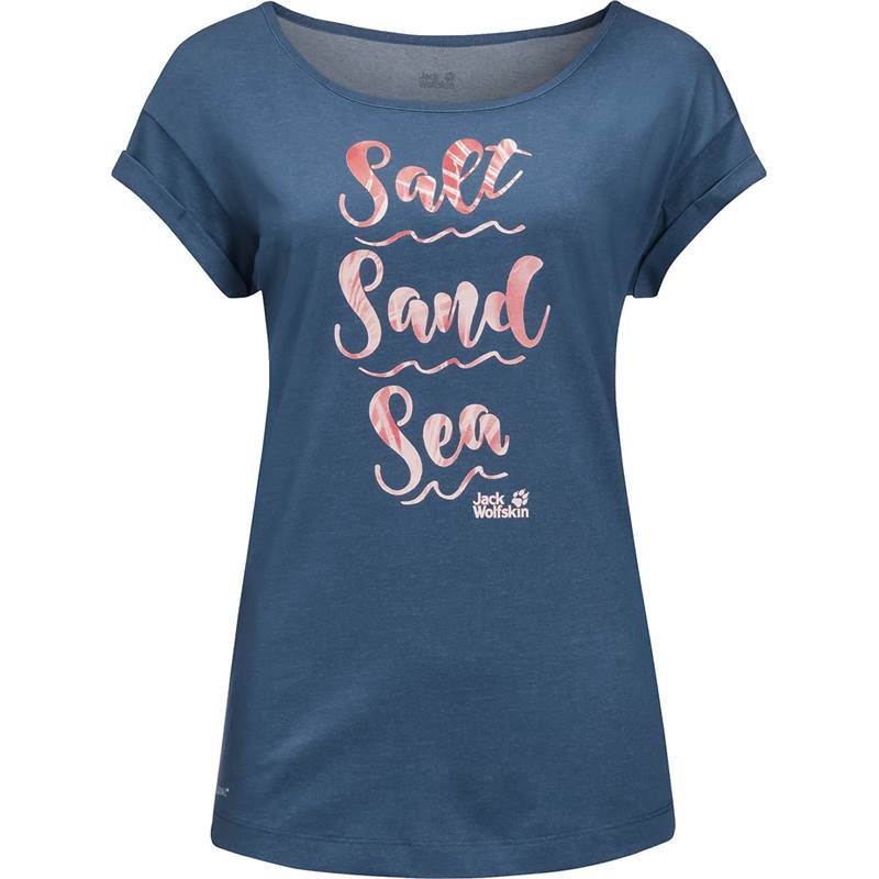 Jack Wolfskin Womens Salt Sand Sea T-shirt-1