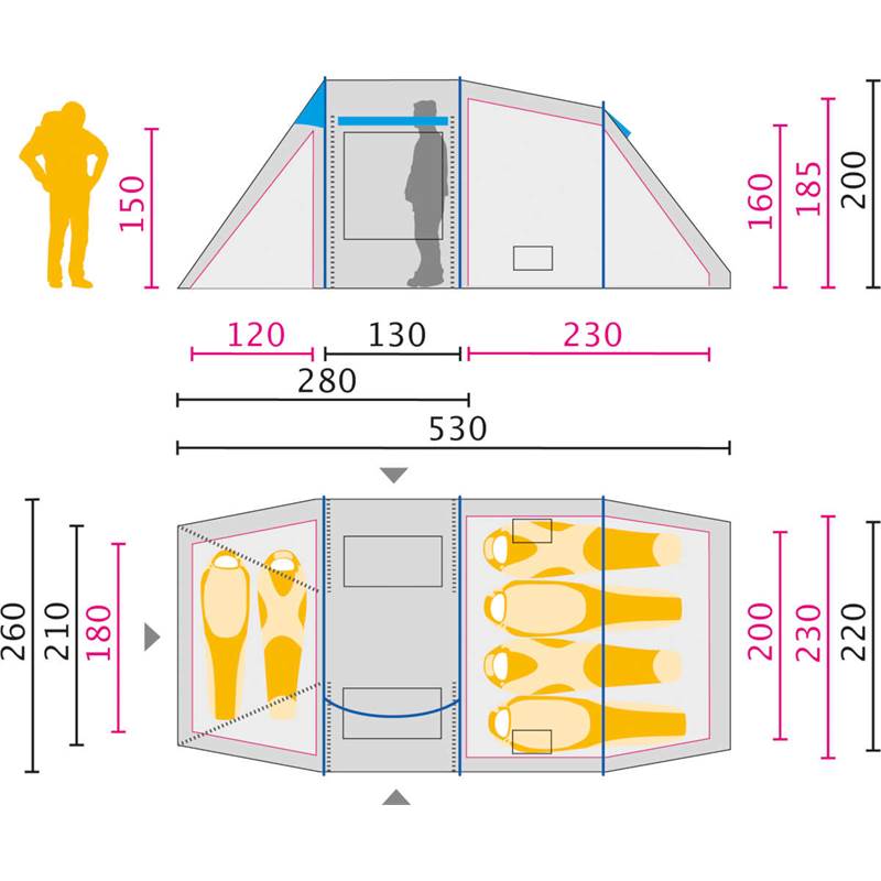 Jack Wolfskin Great Divide RT 4-6 Person Tent-4