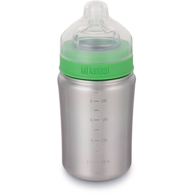 Klean Kanteen 266ml Baby Bottle with Medium Flow Nipple-1