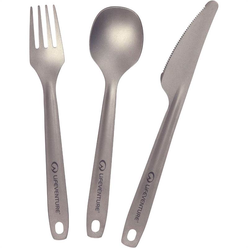Lifeventure Superlight Titanium Cutlery Set-1