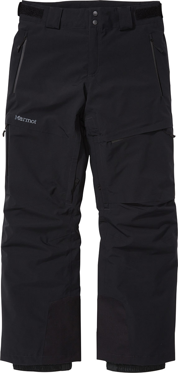 Marmot Mens Snow Pants Black Gray Polartec Insulated Elastic Waist Large  conbral.com.br