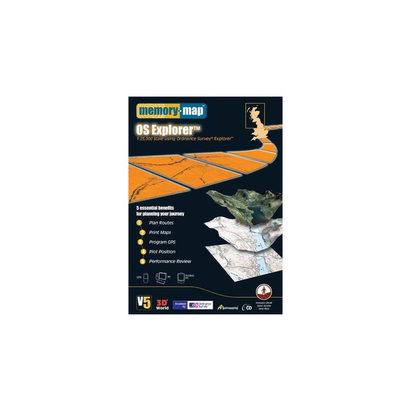 Memory-Map Os Explorer 1:25,000 Range-1