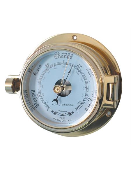 Channel Range Brass Barometer