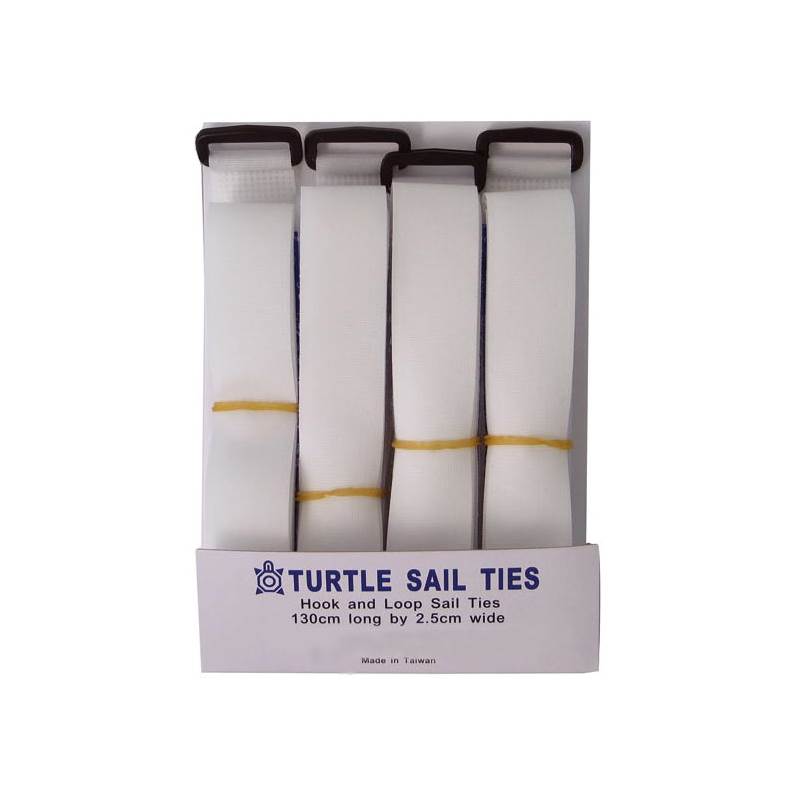 Turtle Hook & Loop Sail Ties - 4 Pack-1