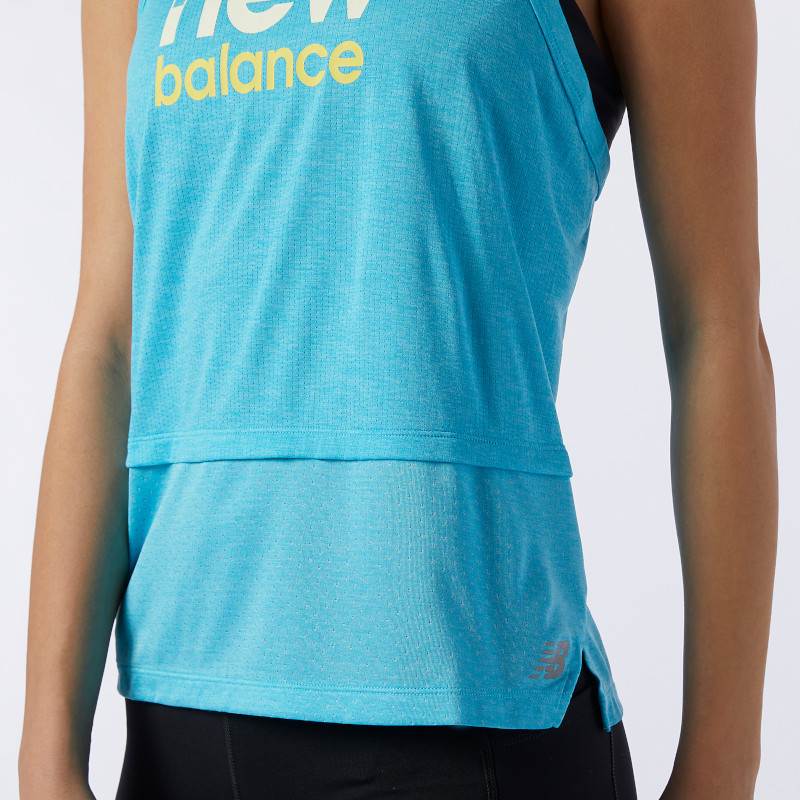 New Balance Womens Run Printed Hybrid Tank Top-4