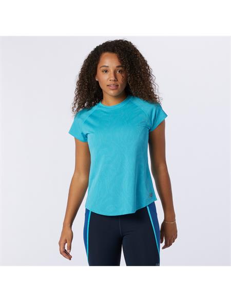 New Balance Womens Q Speed Fuel Jaquard Short Sleeve T-Shirt