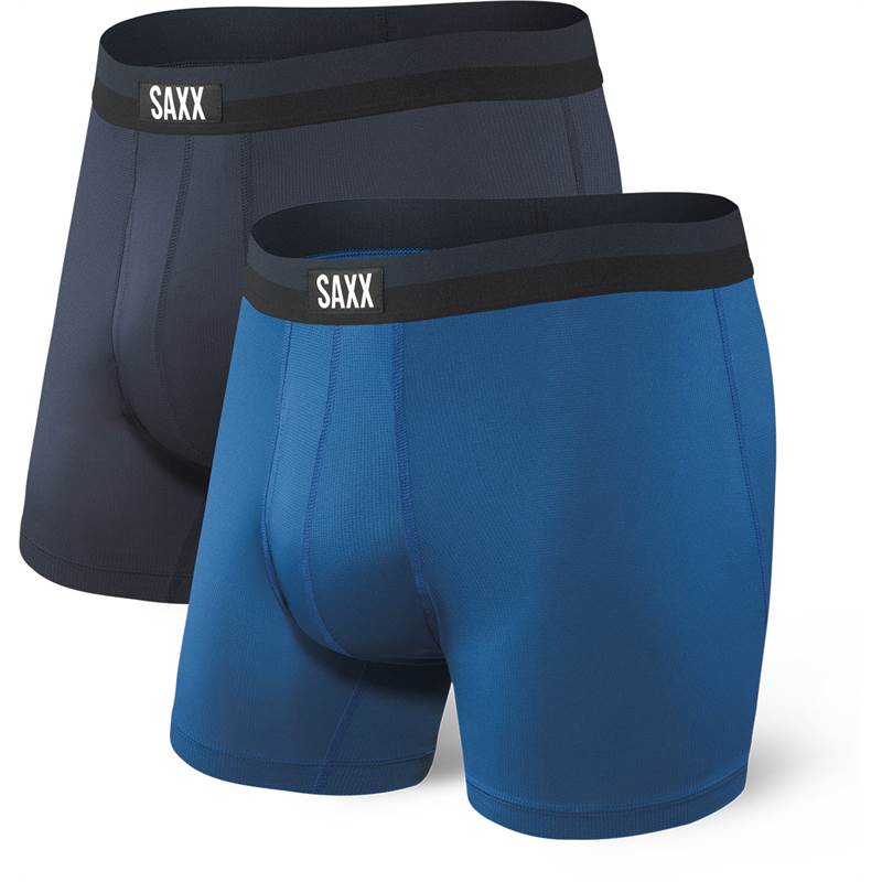 SAXX Mens Sport Mesh Fly Boxer Briefs - 2 Pack OutdoorGB