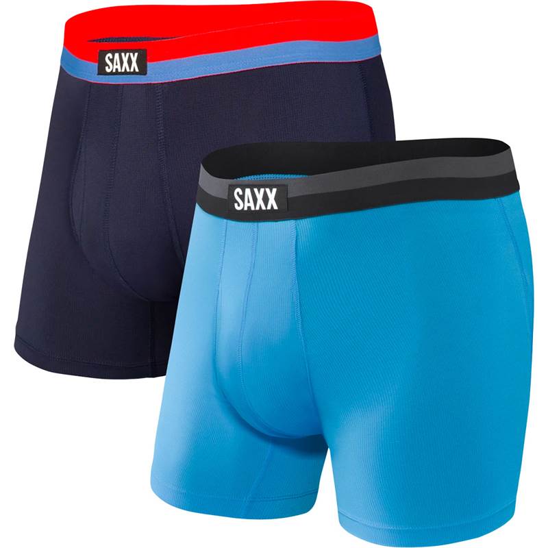 SAXX Mens Sport Mesh Fly Boxer Briefs - 2 Pack-2
