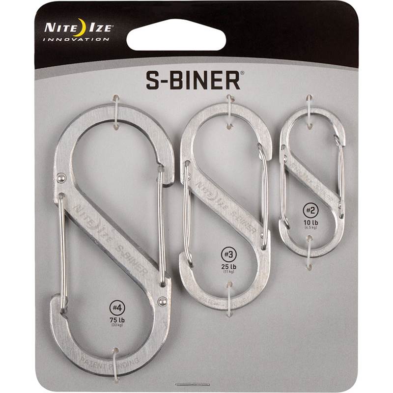 Nite Ize S-Biner Steel Double Gated Carabiner - Triple Pack-2