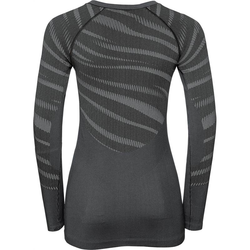 Odlo Ladies Performance Blackcomb SUW Long Sleeve Crew Neck Top-2