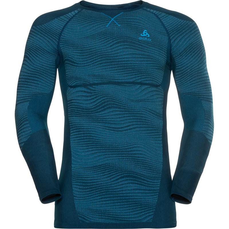 Odlo Mens Performance Blackcomb SUW Long Sleeve Crew Neck Top-1