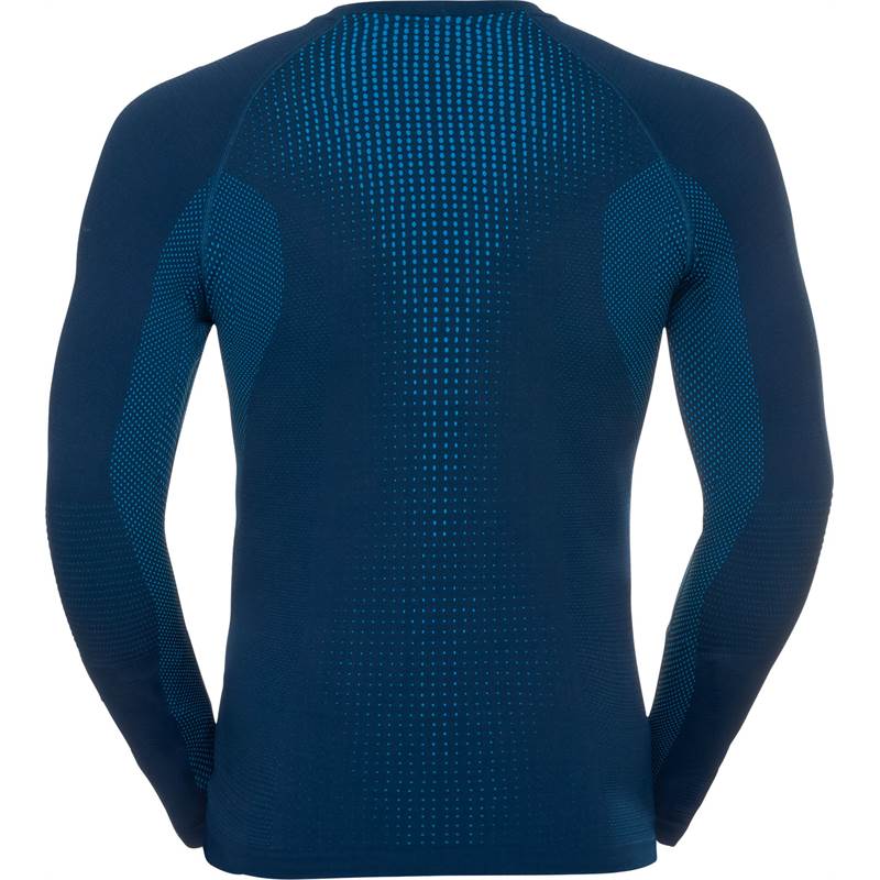 Odlo Mens Performance Warm SUW Long Sleeve Crew Neck Top-2