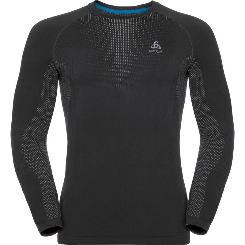 Odlo Mens Performance Warm SUW Long Sleeve Crew Neck Top-3