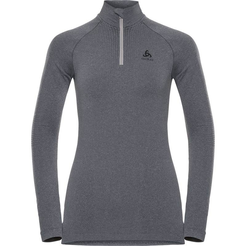 Odlo Ladies Performance Warm Half Zip Long Sleeve Turtle Neck Top-1