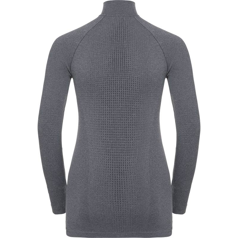 Odlo Ladies Performance Warm Half Zip Long Sleeve Turtle Neck Top-2