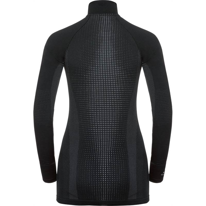 Odlo Ladies Performance Warm Half Zip Long Sleeve Turtle Neck Top-4
