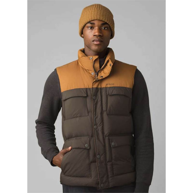 Prana Mens Red Slate Vest-1