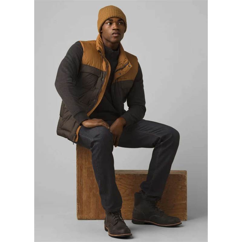 Prana Mens Red Slate Vest-4