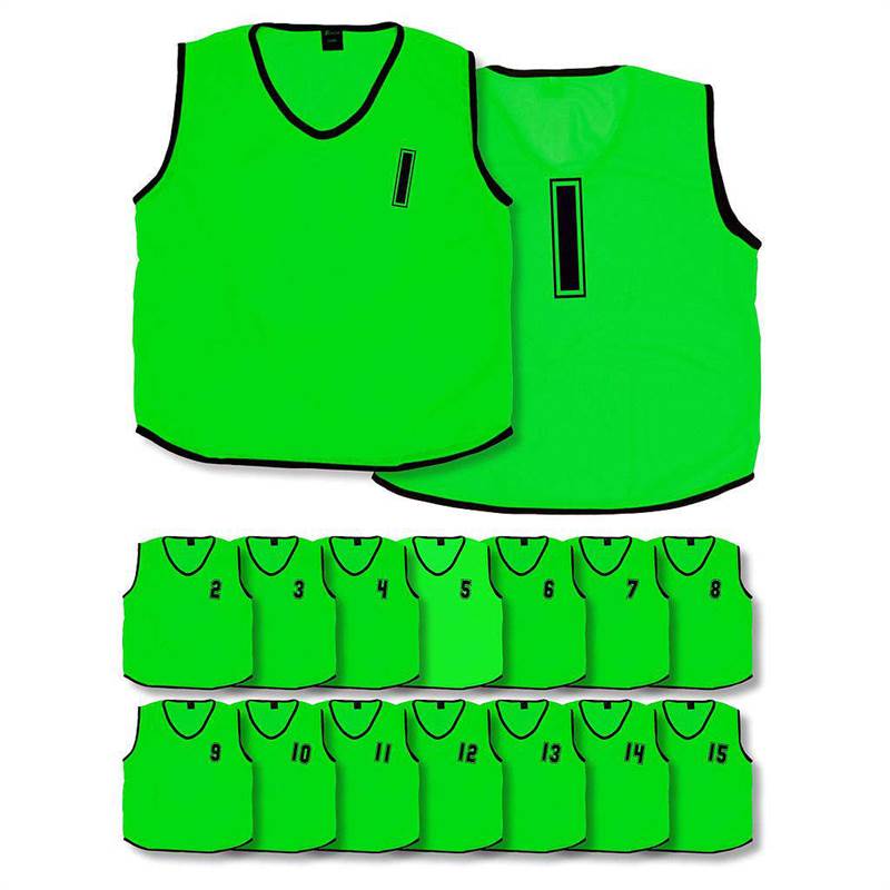 Precision Infants/Kids Mesh Numbered 1 - 15 Training Bibs (Pack of 15)-1