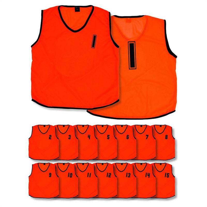 Precision Youth/Adult Mesh Numbered 1 - 15 Training Bibs (Pack of 15)-2