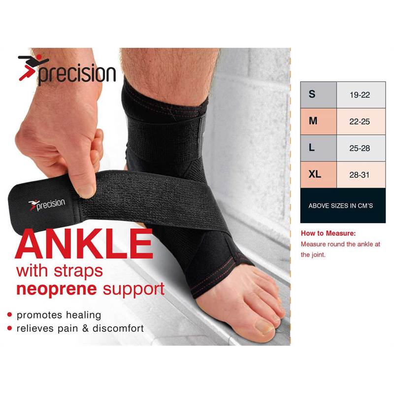 Precision Neoprene Ankle with Strap Support-2