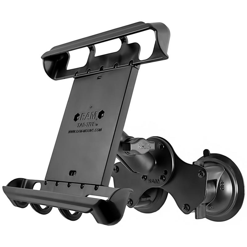Tab-Tite Tablet Holder & RAM Mount Double-Suction Cup Mount for 10-inch Tablets-2