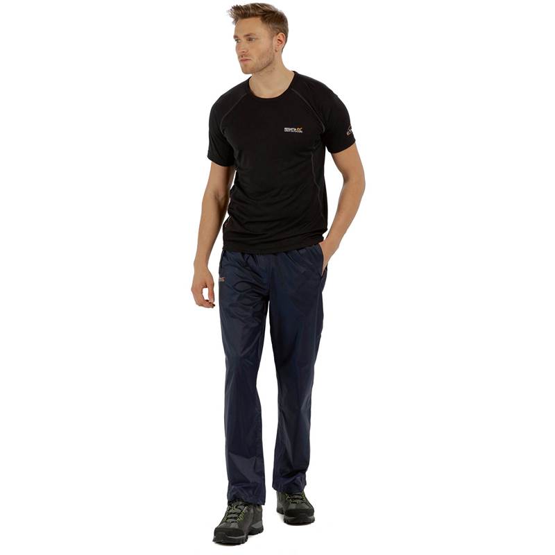 Regatta Mens Pack-It Waterproof Overtrousers-5