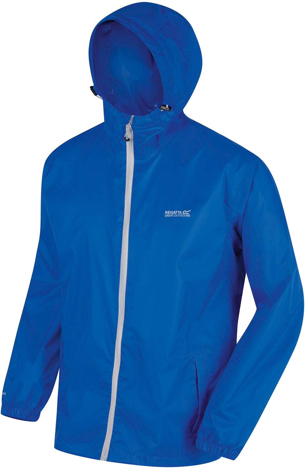 Regatta Mens Pack-It III Waterproof Jacket Top Navy Blue Sports Outdoors Full 
