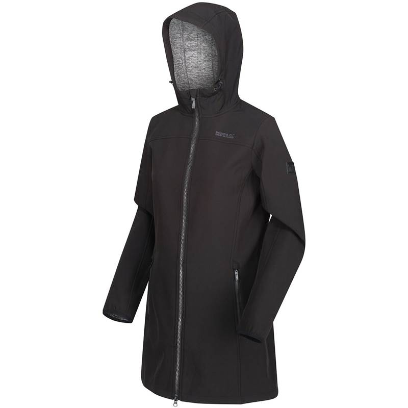 Regatta Womens Alerie Longline Hooded Softshell Jacket-2