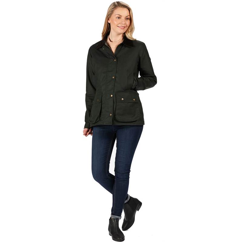 Regatta Womens Lady Country Wax Jacket-5