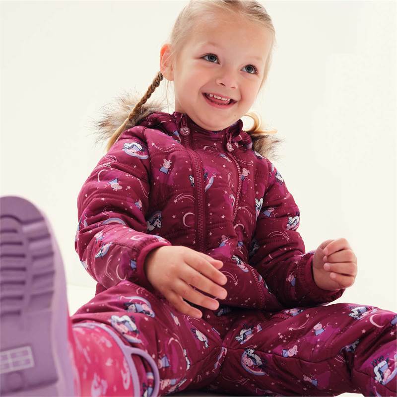 Regatta Kids Peppa Pig Insulated Puddle Suit-2