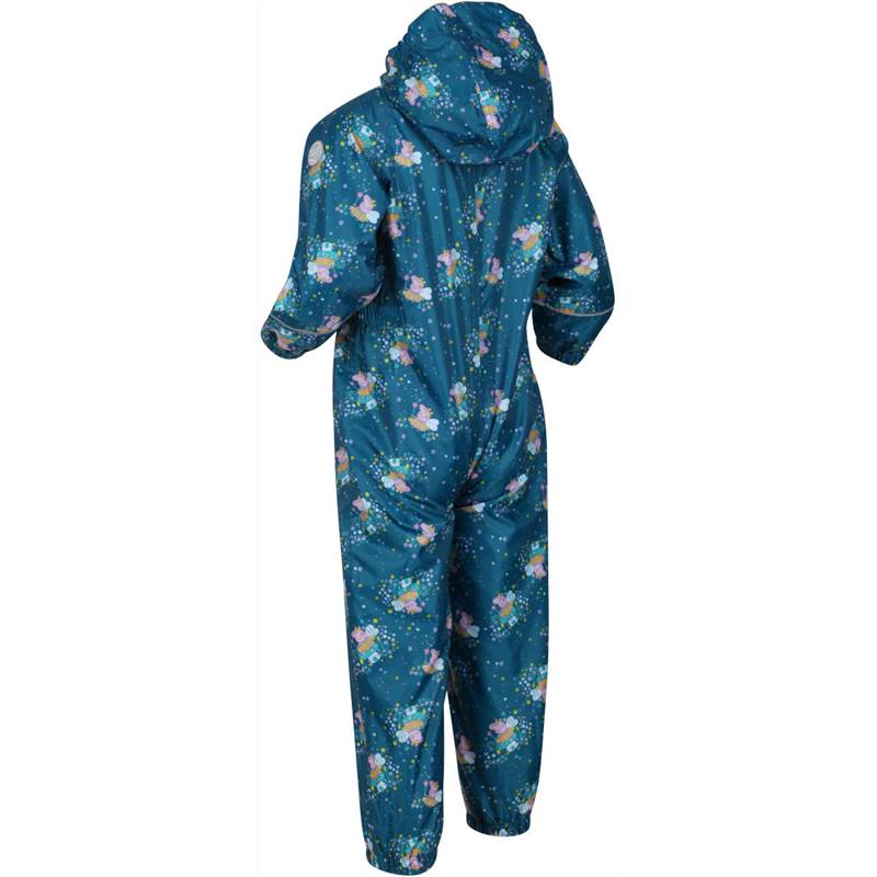Regatta Kids Peppa Pig Pobble Waterproof Puddle Suit-3