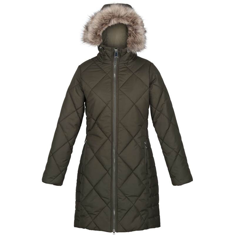 Regatta Womens Fritha II Insulated Long Jacket-1