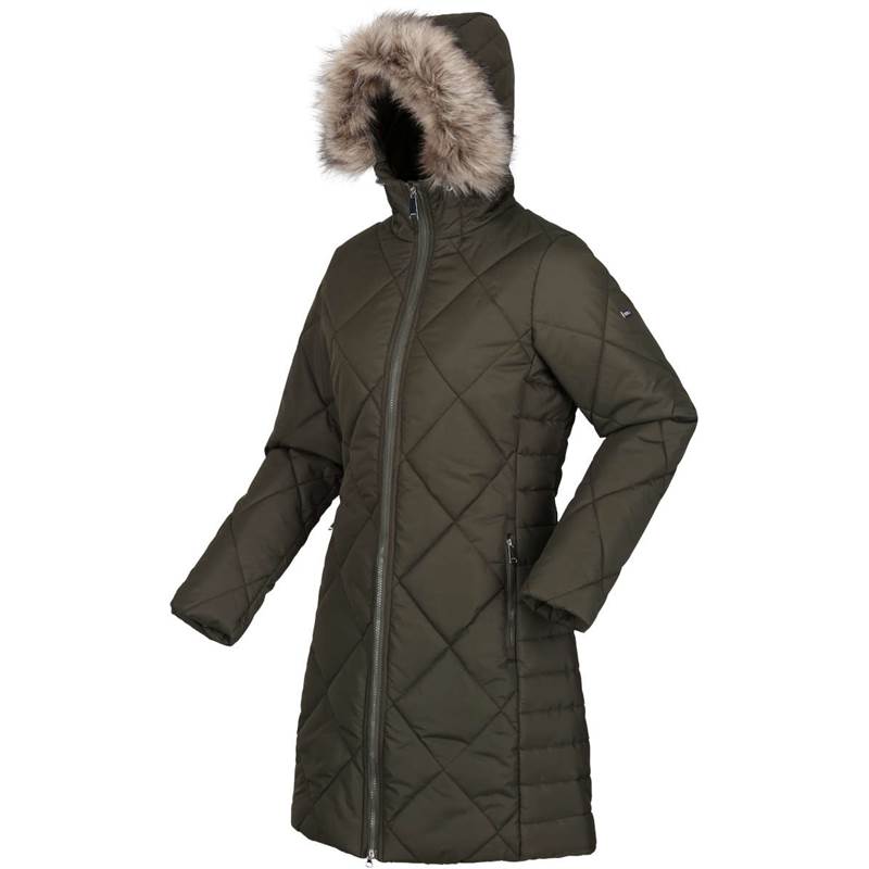 Regatta Womens Fritha II Insulated Long Jacket-2