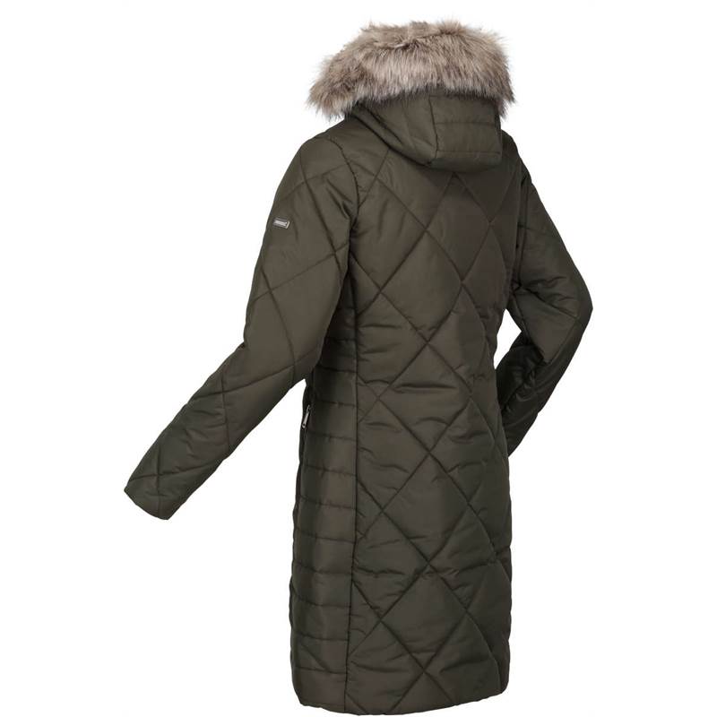 Regatta Womens Fritha II Insulated Long Jacket-3