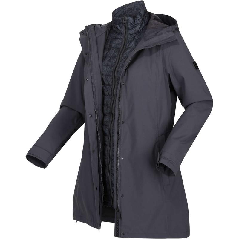 Regatta Womens Denbury III 3-in-1 Waterproof Long Jacket-2