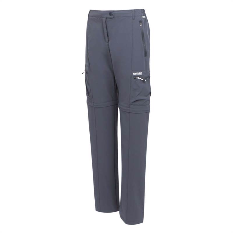 Regatta Womens Travel Light Zip Off Packaway Trousers-2