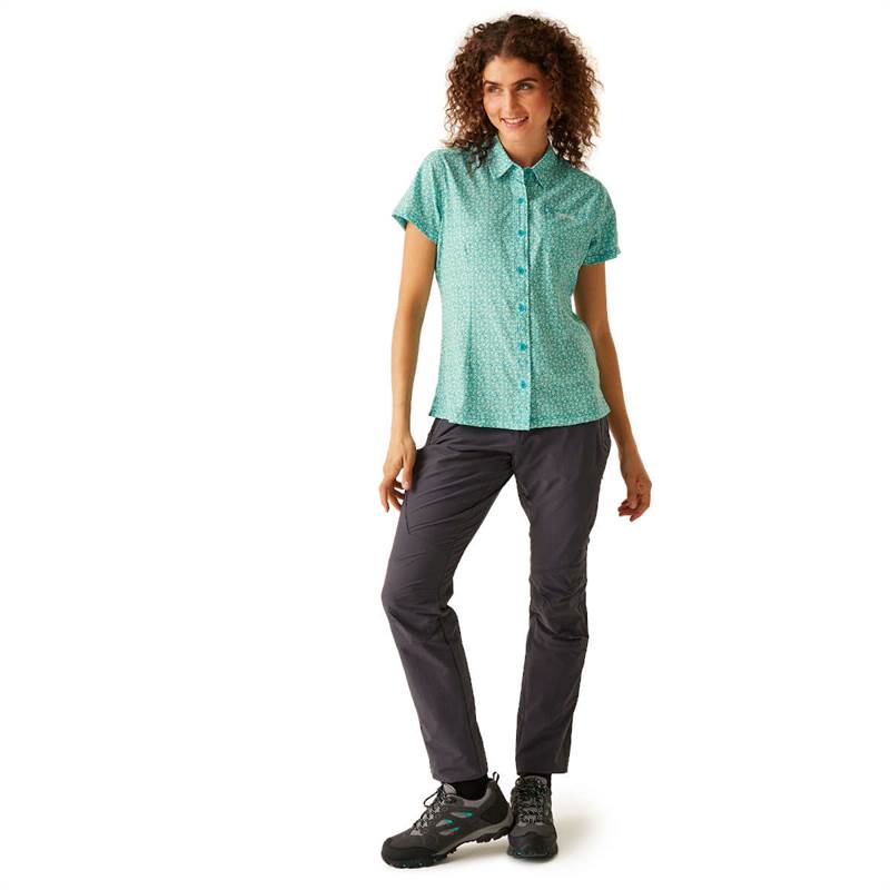 Regatta Womens Travel Packaway Short Sleeve Shirt-5
