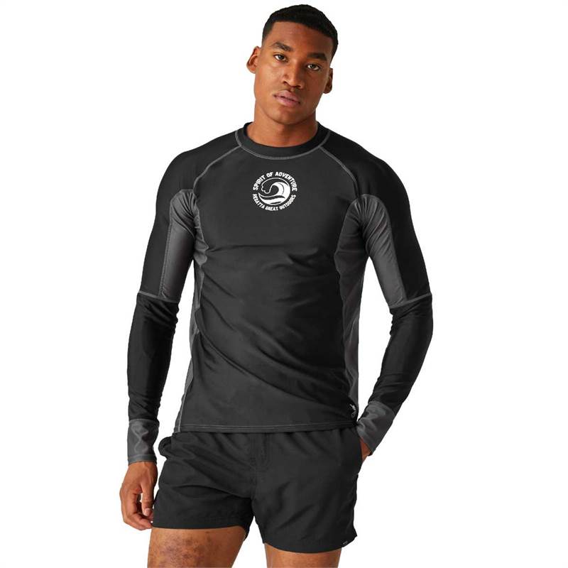Regatta Mens Long Sleeve Rash Vest-4